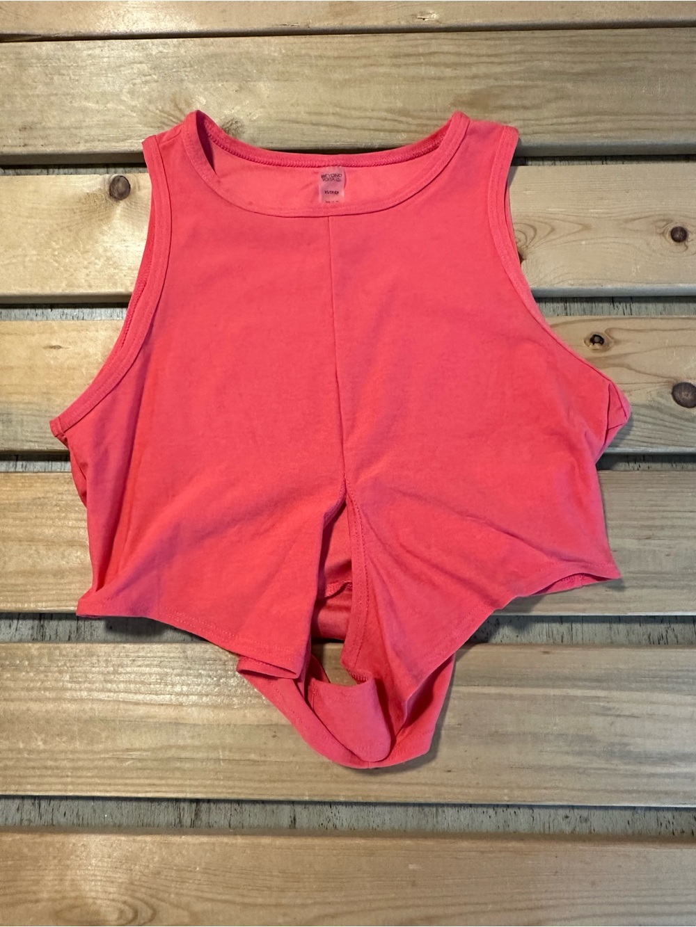 Beyond Yoga orange cropped tank XS